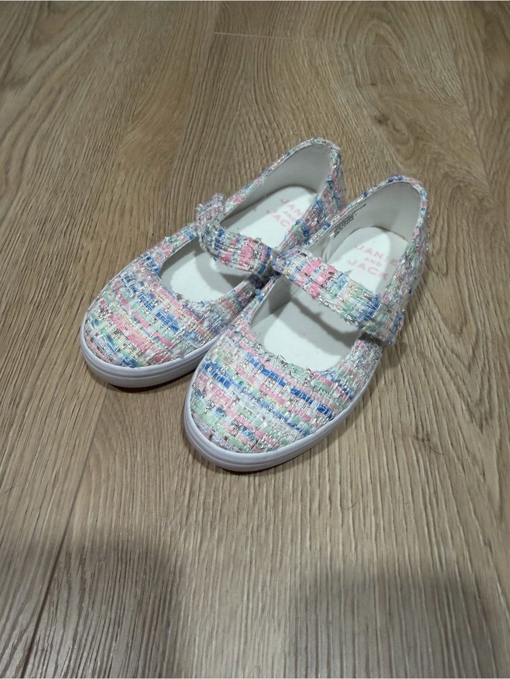 Janie and Jack Multicolor Tweed Mary Jane Shoes